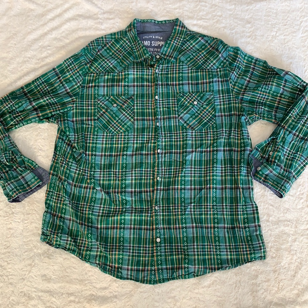 Mossimo western long sleeve button down